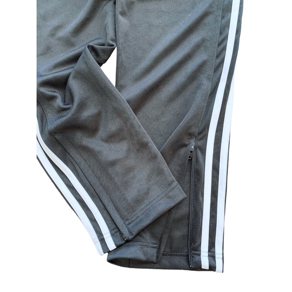 adidas 3 Stripe Climalite Tapered Track Pants Zipper Ankle Women’s Medium - Picture 5 of 8